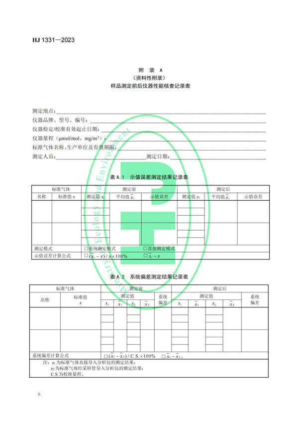 HJ 1331-2023《固定污染源廢氣總烴、甲烷和非甲烷總烴的測(cè)定便攜式催化氧化-氫火焰離子化檢測(cè)器法》-8