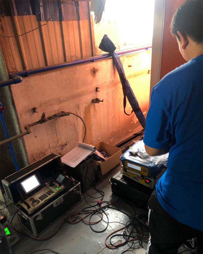 我司與北京譜尼用戶前往4s店噴漆車間測試