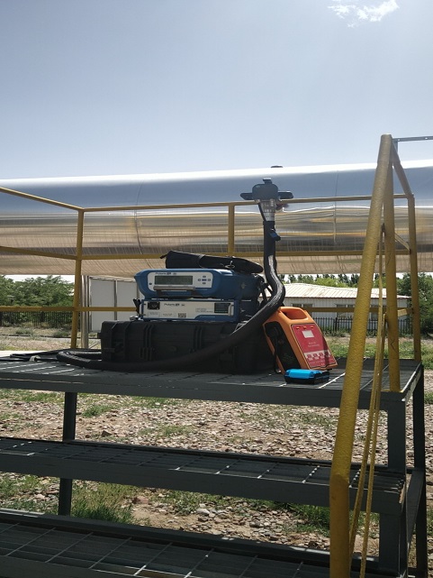 寧夏煤業(yè)集團環(huán)境監(jiān)測站現(xiàn)場非甲烷總烴排放濃度測試