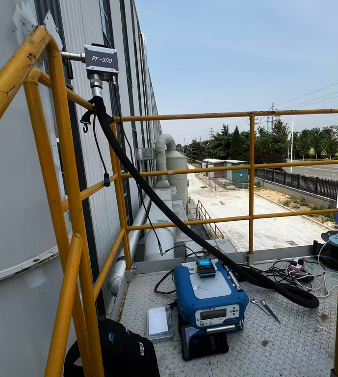 青島某科技公司非甲烷總烴現(xiàn)場(chǎng)測(cè)試